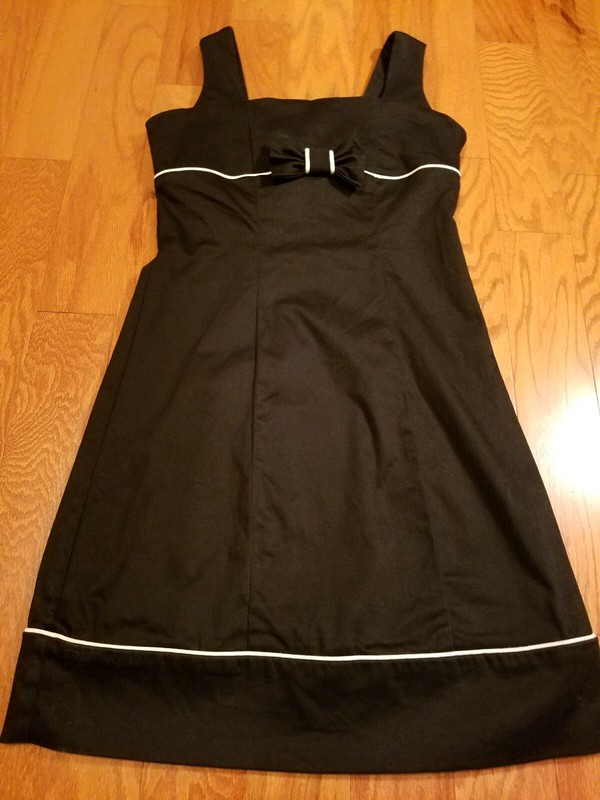 Justice for Girls Black and White Dress Size 10 