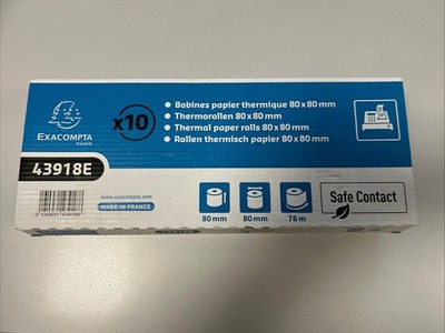 Exacompta Thermorolle SafeContact 43918E 80mmx76m 16 St./Pack.