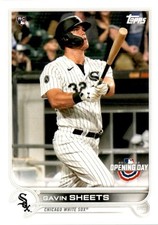 Topps 2022 Opening Day Gavin Sheets  Chicago White Sox Baseball Card