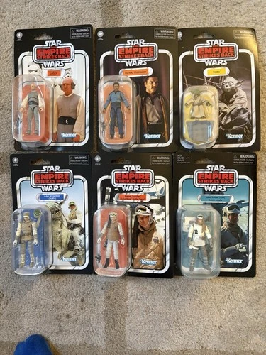 Star Wars Vintage Collection Empire Strikes Back Lot Of 6 Carded Yoda, Lando Etc