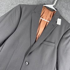 Jos. A. Bank Suit Jacket Mens 40L Charcoal Pinstripe Joseph Slim Fit Wool NWT