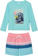 OSHKOSH Boys' Swimsuit Trunk and Rashguard Set Size 2T 3T 4T 5T