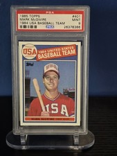 1985 Topps Mark McGwire #401 (RC) ROOKIE PSA 9 MINT  1984 USA Baseball Team.