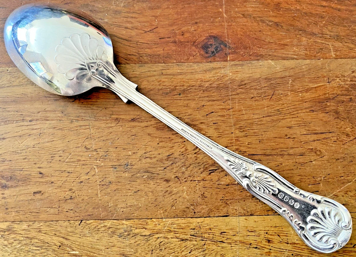 Vintage Joseph Rodgers Silver Plated "Kings Pattern" Serving Spoon - 22cm Length