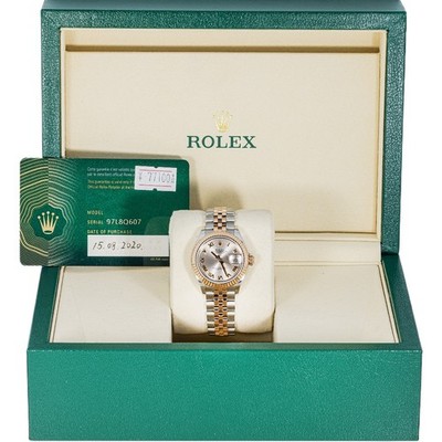 Rolex 279171 Lady-Datejust 28mm Sundust Dial Jubilee Bracelet Box and Paper 2020