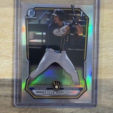 2026 Bowman Chrome Andrew Fischer Refractor /499 Bowman 1st #BCP-149 Brewers