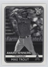 2020 Topps Big League Award Winners Black & White 17/50 Mike Trout #285 4at