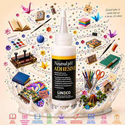 Lineco Neutral PH Adhesive Acid-Free All-Purpose Glue Dries Clear