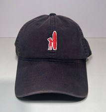 Johnnie-O Topper Baseball Hat Cap Surfer Logo Navy Red Adjustable Strap