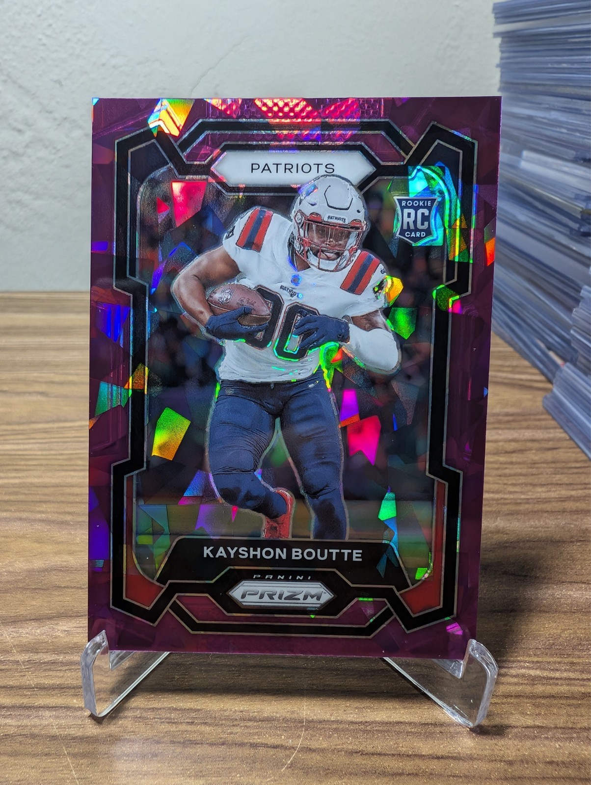 Kayshon Boutte Panini Prizm #370 Purple Ice