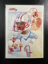 1991 Score - The Leader Warren Moon #330
