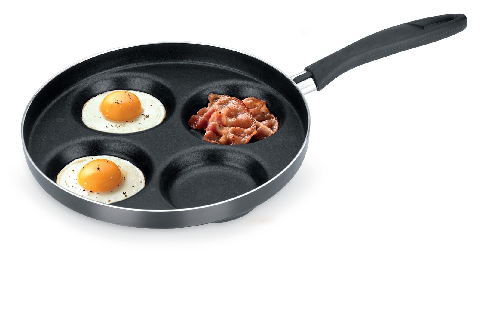 Poêle pour 4 œufs au plat Presto ø 24 cm en aluminium noir