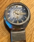 Seiko Advan 6106-7670 Automatic Wristwatch Men's Blue Dial Faceted - Rare