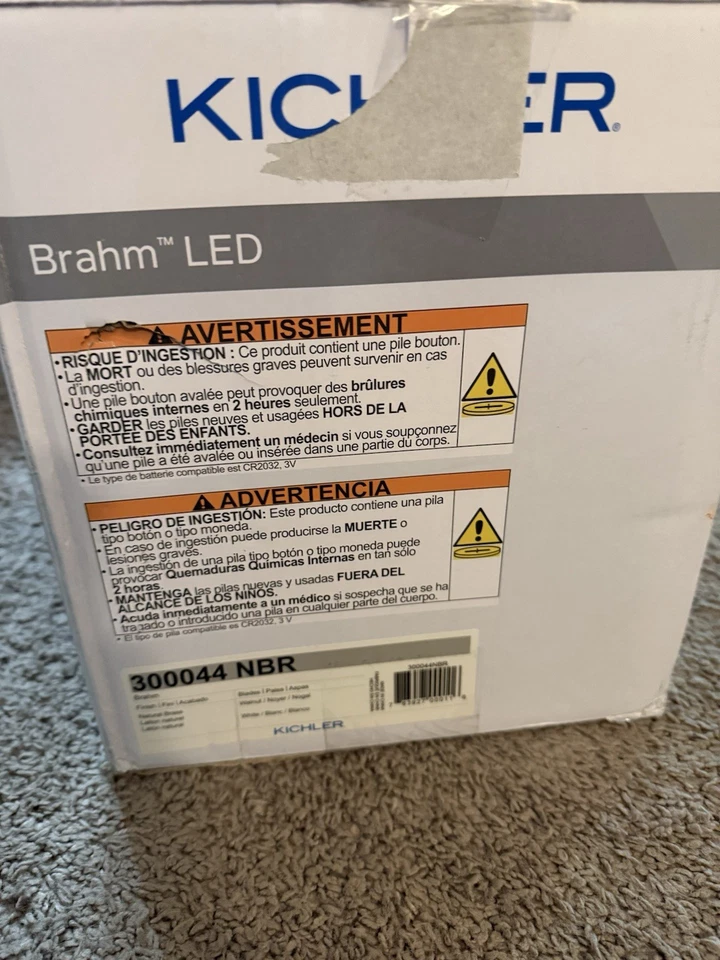 Kichler 300044 Brahm 56" 5 Blade Indoor LED Ceiling Fan - Brass COMPLETE READ - Image 4 of 4