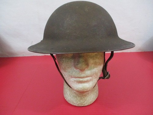 WWI US Army M1917 Helmet Complete w/Liner & Chin Strap - Original - Dtd 1918 #2