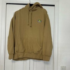 Stylish Tan Hoodie with Floral Detail
