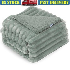 Waterproof Dog Blanket Cozy Double Layer Plush Pet Throw Furniture Protection US