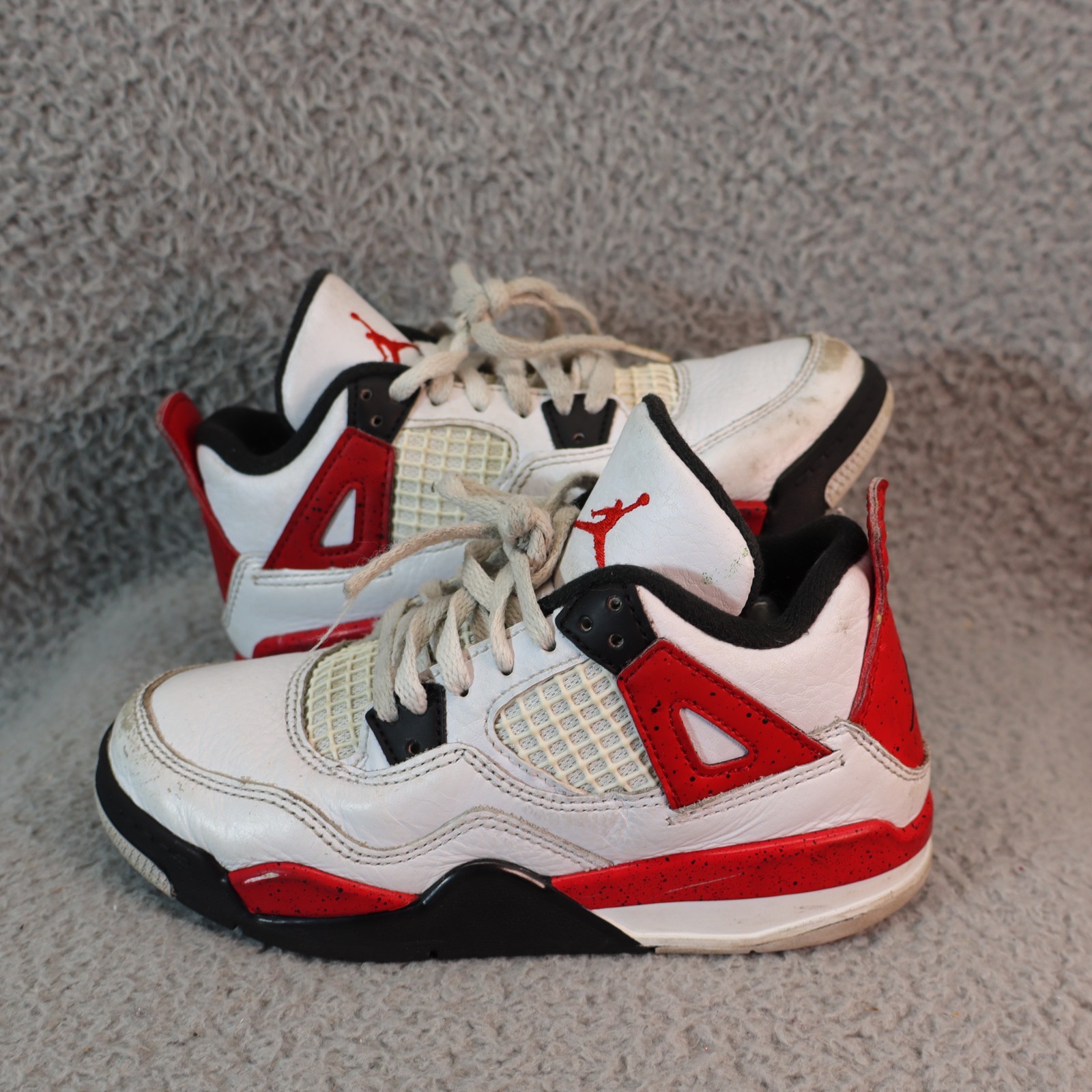 Retro Jordan 4  Red Cement Child Size 12c Bred