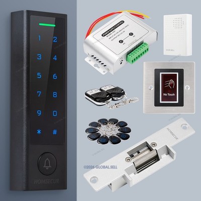 HOMSECUR Weatherproof IP66 APP WIFI PIN Access Control Touch Keypad