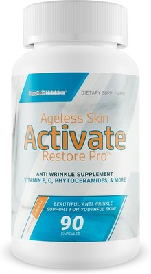 Ageless Skin Activate Restore Pro Anti-Wrinkle Supplement Cayenne Phytoceramide