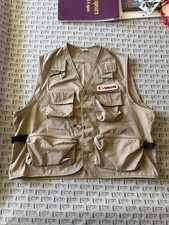 Vintage Professional Canon Camera Photography Vest Made In USA