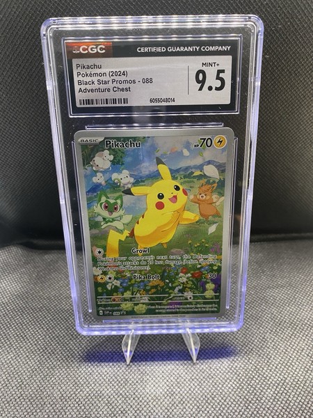 Pocket Scout - CGC 9.5 Pikachu Adventure Chest 088 Pokemon Card SVP Black Star Promo 2024