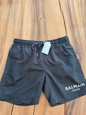 BALMAIN Herren Badeshorts M Schwarz Logo-Stre...