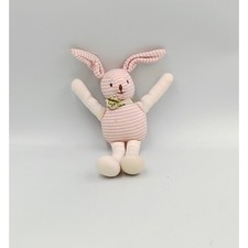 Mini doudou lapin rose rayé TROUSSELIER - 33649
