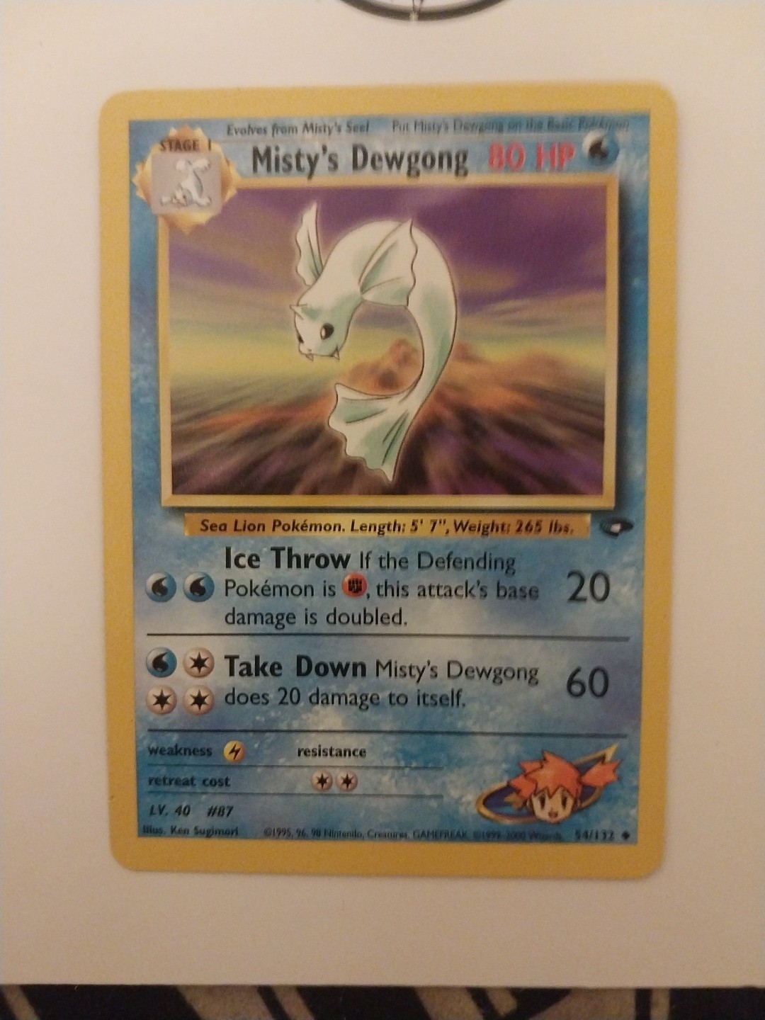Misty's Dewgong - 54/132 Gym Challenge - Pokémon TCG - 2000 NM