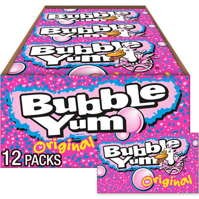Original Flavor Chewy, Bubble Gum Packs, 2.82 Oz (12 Count)