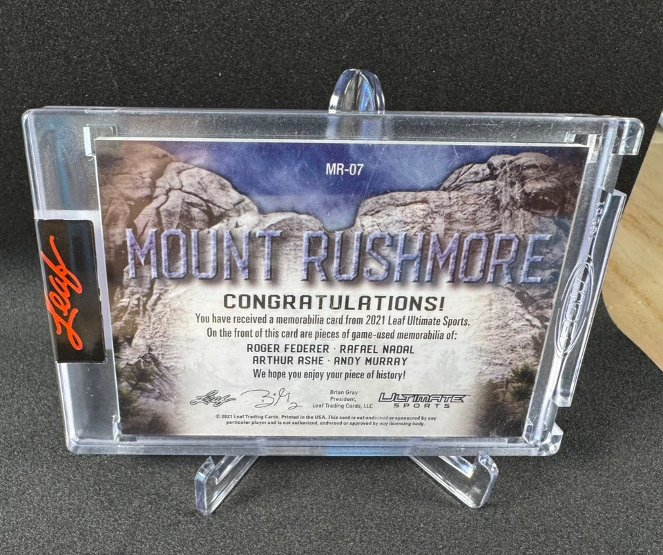 2021 Leaf Ultimate Sports - Mount Rushmore Roger Federer, Rafael Nadal, Andy... - Image 2 of 2