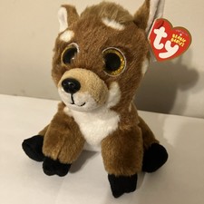 Ty Beanie Baby - BUCKLEY the Baby Deer (6 Inch) MWMTs Plush Stuffed Animal Toy