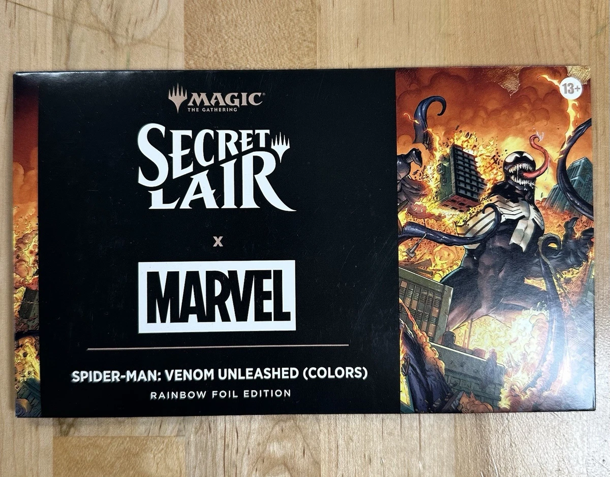 MTG Secret Lair x Spider-Man Venom Unleashed Colors— RAINBOW FOIL 