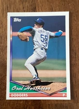 1994 Topps - Orel Hershiser #460 - near mint condition - FREE SHIPPING