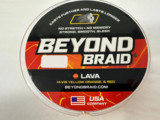 500 Yards of Beyond Braid Braided Fishing Line, No Stretch LAVA 2 Sizes Avail.