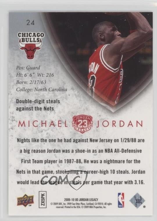2009-10 Legacy Hall of Fame Edition Box Set /30000 Michael Jordan #24 HOF 1c0s thumbnail 2