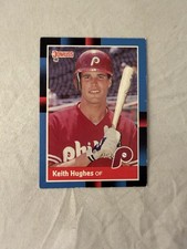 1988 Donruss Baseball Card Keith Hughes Rookie Philadelphia Phillies #643. rookie card picture
