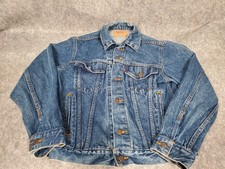 Vintage Levi  s 70506-0216 Made in USA Denim Trucker Jacket Size 38 Blue