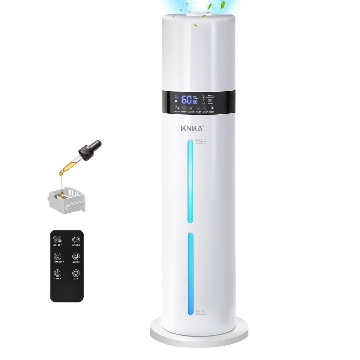 KNKA Pro HD-903 Humidifier, Large Room Ultrasonic Cool Mist, 9L