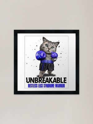Restless Legs Syndrome Warrior - UN gerahmtes Wandbild Poster Leinwanddruck Bild
