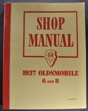 1937 Oldsmobile Shop Service Manual Sedan Convertible Coupe Reprint