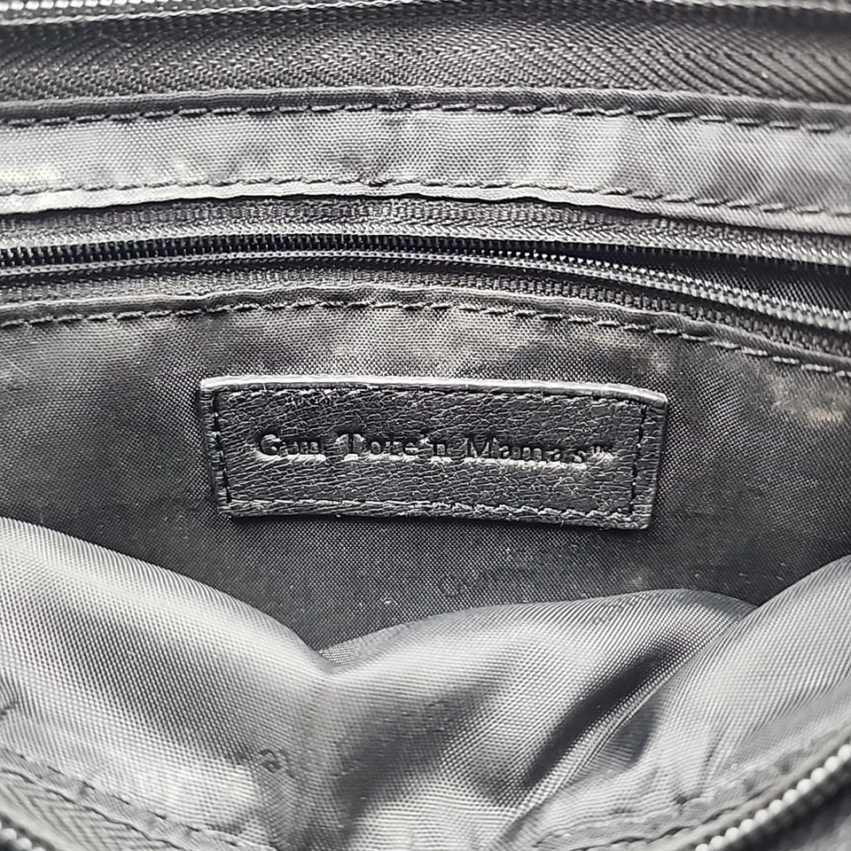 Bolsa tiracolo Gun Tote’n Mamas GTM couro preto bolsa de transporte oculta - Leia - Imagem 4 de 4