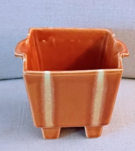 VINTAGE HULL POTTERY CONTINENTAL PERSIMMON CANDLE HOLDER #67