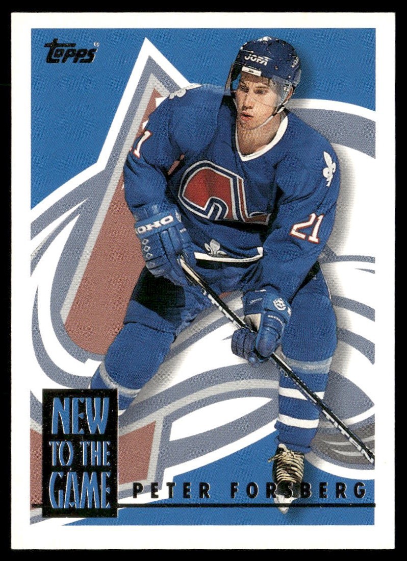 Peter Forsberg 1995-96 Topps New to the Game #10NG - Colorado Avalanche