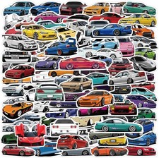 100pcs Jdm Car Stickers Racing Sport Car Stickers Vinyl Waterproof For Water Bo
