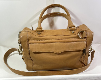 Rebecca Minkoff Morning After Bag MAB Caramel Leather Tote Satchel Crossbody