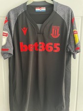 STOKE CITY FC - CAMERON McJANNET - PLAYERS ISSUE/MATCH WORN SHIRT