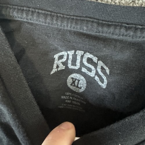 Russ Shirt Men's Extra Largo Black Psycho Part 2 Hip Hop Rap Tee Long Sleeve - Bild 6 von 11