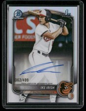 2025 Bowman Draft #CPA-II Ike Irish /499 Refractor Auto