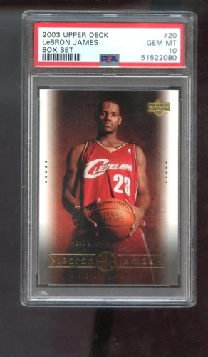 2003 Upper Deck Box Set #20 Lebron James ROOKIE RC GEM MINT PSA 10 Graded Card